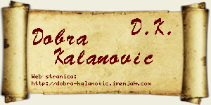 Dobra Kalanović vizit kartica